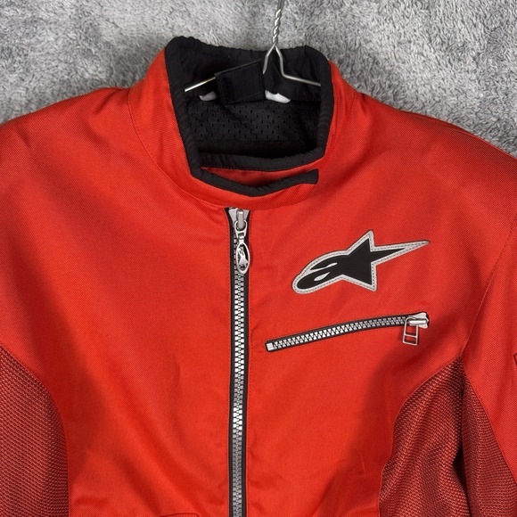 AlpineStars Jacket Womens S Stella Moto GP Motorcycle Padded Arms + Back Red - Picture 6 of 16